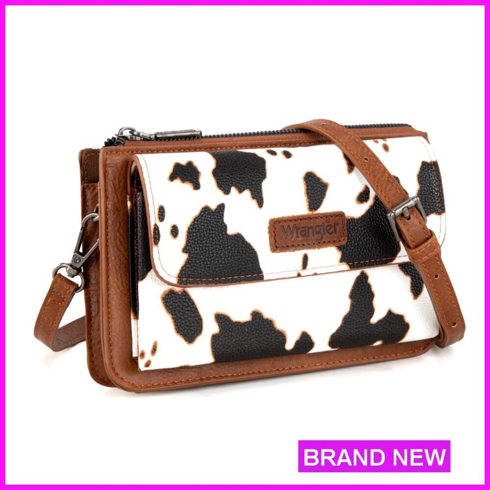 Small Crossbody Wallet Purse RFID Vegan Leather Adjustable Strap Phone Pocket